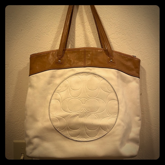 Coach leather shopper tote - Picture 1 of 3
